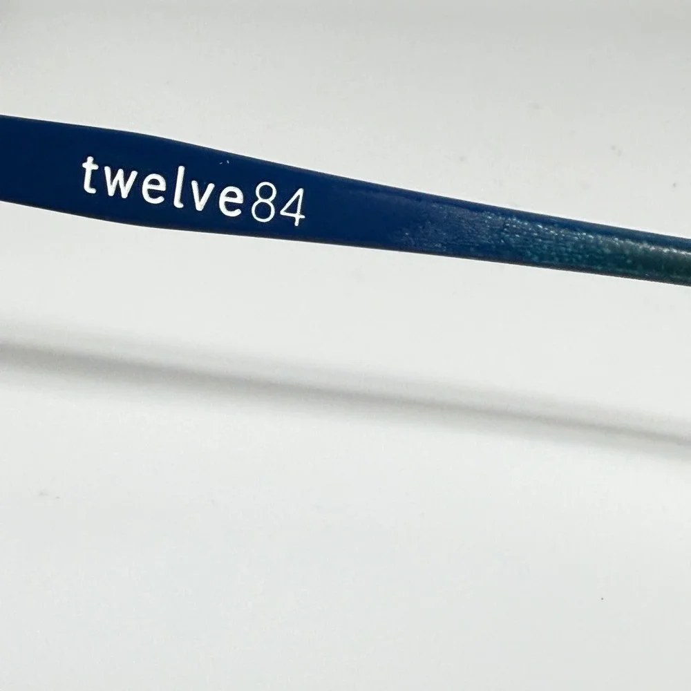 Twelve84 Ibiza 407 Blue Cat Eye Eyeglasses Frames 55-15-140 USA‎ Design